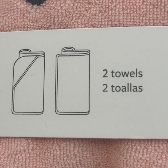 Carter's Just One You Baby Girls Pink Lamb Bath Towels - hooded & bath - Picture 3 of 8